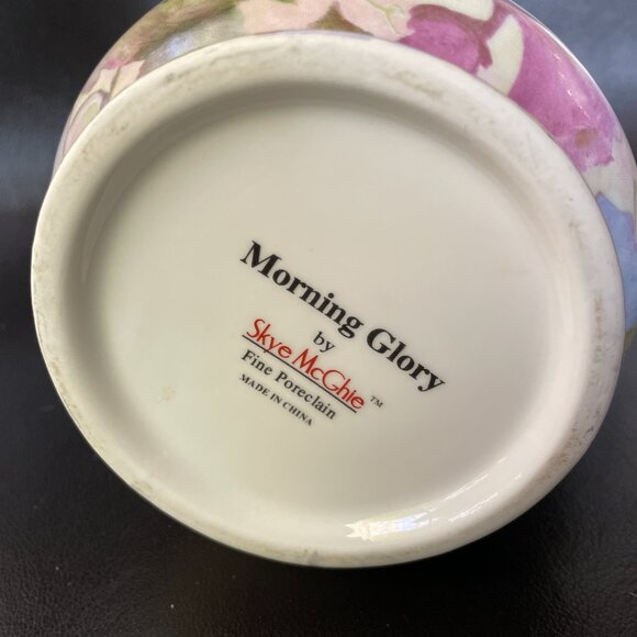 Skye McGhie Porcelain Pitcher-Morning Glory- 9” - Picture 2 of 5